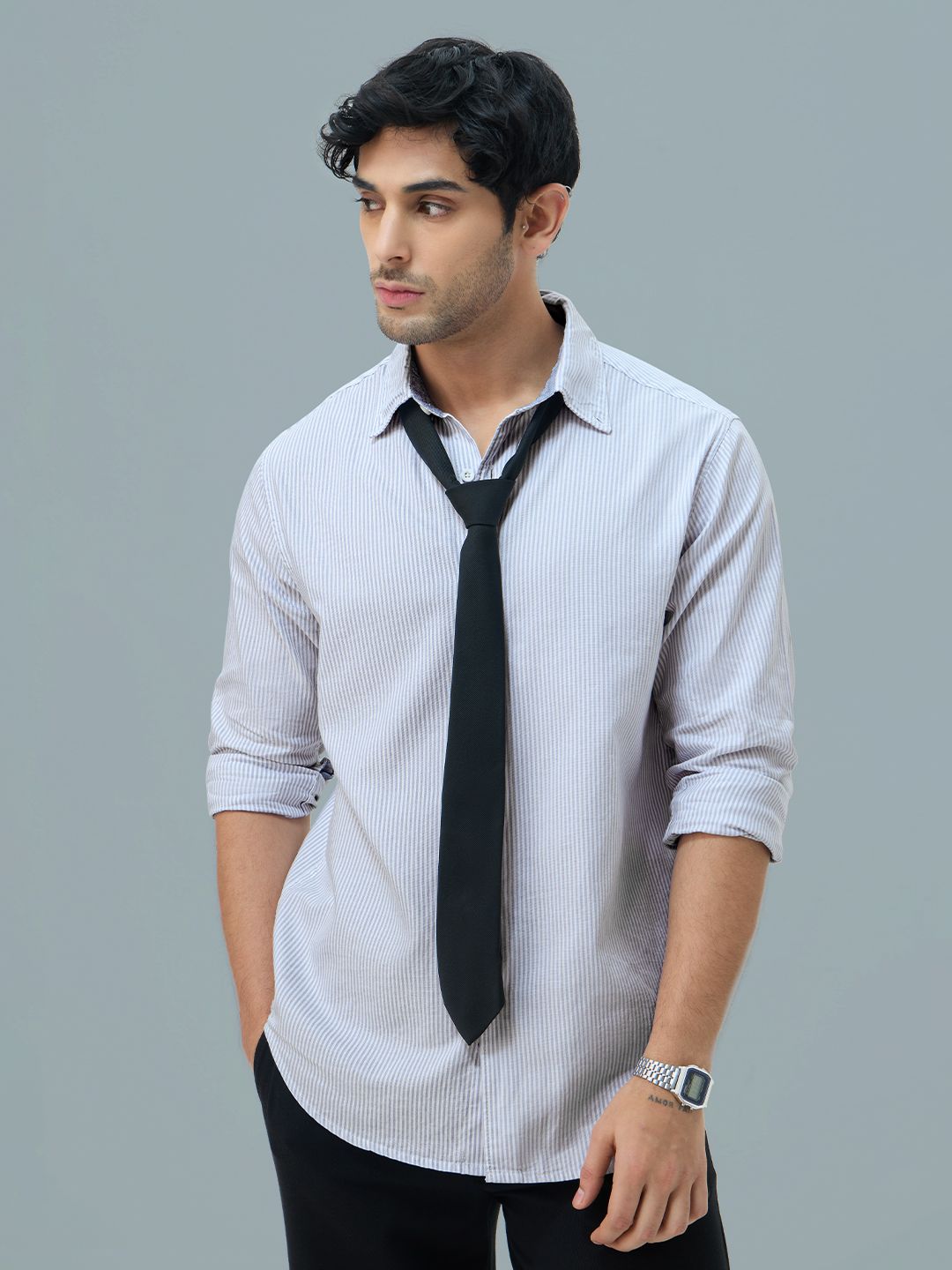 Oxford Stripes: Ice Blue - Image 3