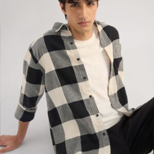 Cotton Linen Checks: Carbon