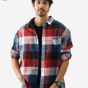 Plaid: Black, Blue and Red