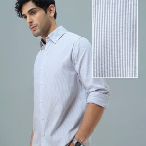 Oxford Stripes: Ice Blue