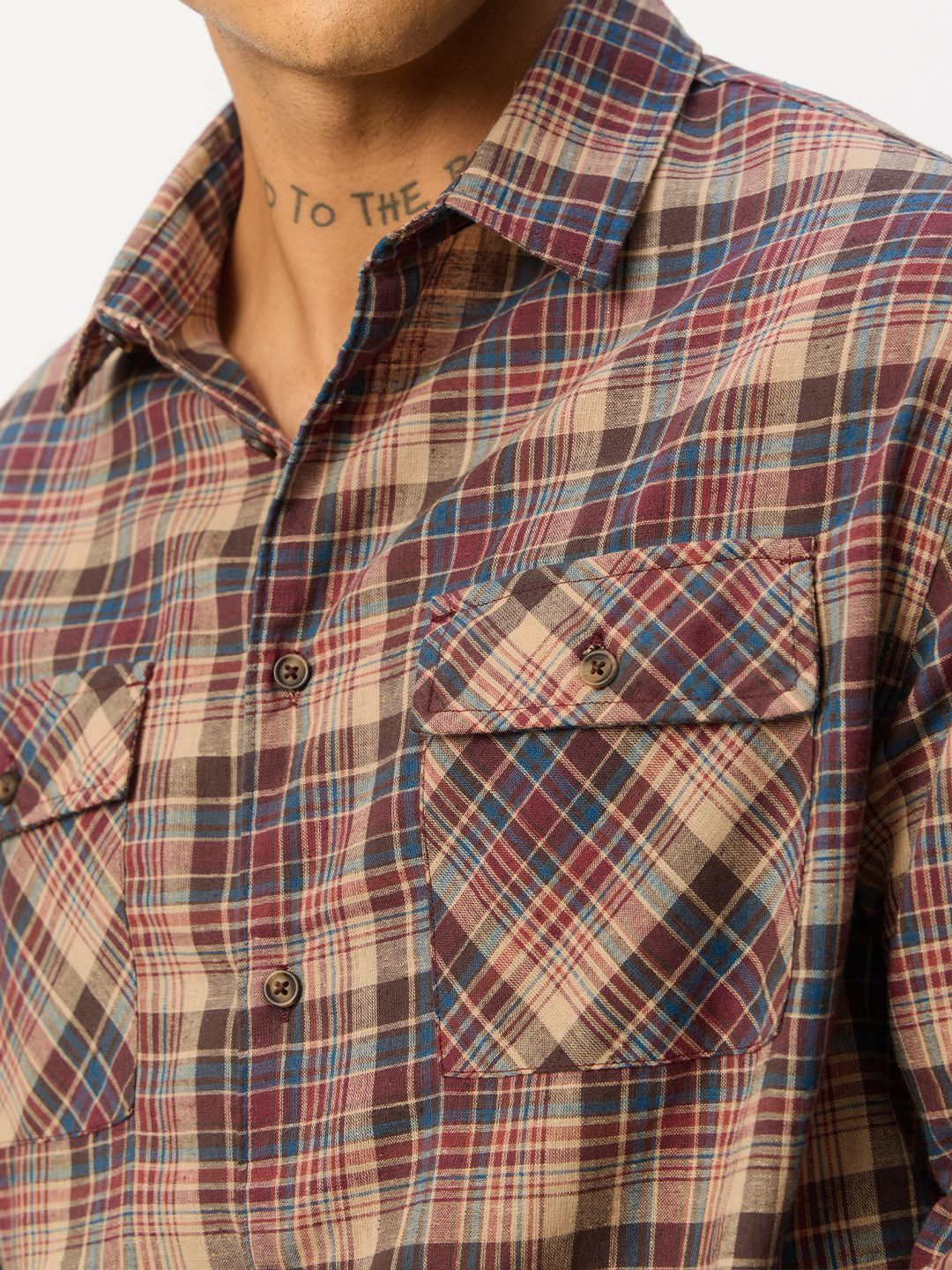 Cotton Linen Checks: Terrain - Image 4