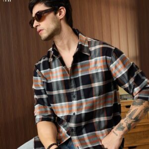 Plaid Shirt: Amber