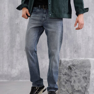 Heavy Fade Straight Fit Jeans | Blue
