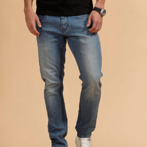 Heavy Fade Slim Fit Jeans | Blue