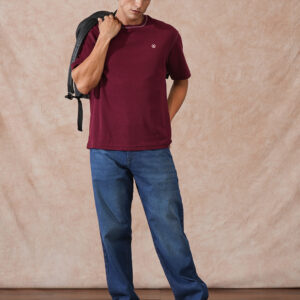 Heavy Fade Loose Fit Jeans | Dark Blue
