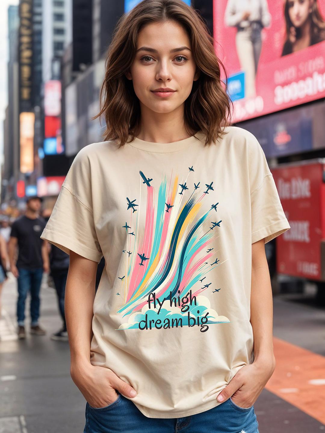 SMARTEES Graphic Printed Extended Sleeves Cotton Oversized T-shirt - Image 5