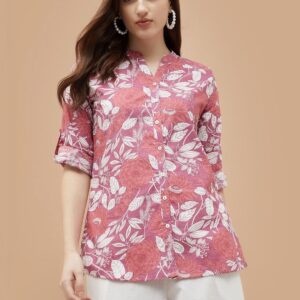 Floral Printed Pure Cotton Kurti