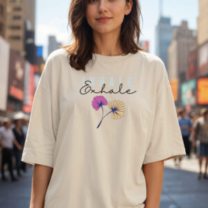 Women Printed Drop-Shoulder Cotton T-shirt
