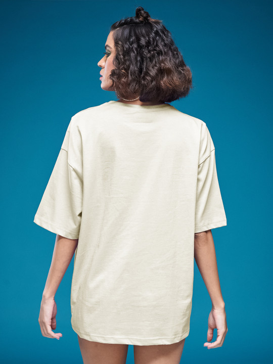 Women Printed Drop-Shoulder Cotton T-shirt - Image 3