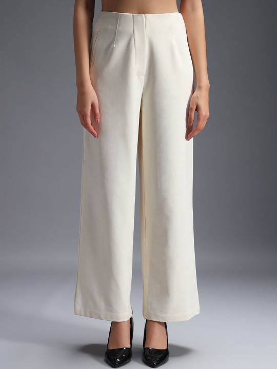 Zastraa Women Relaxed Wide Leg High-Rise Trousers - Image 6