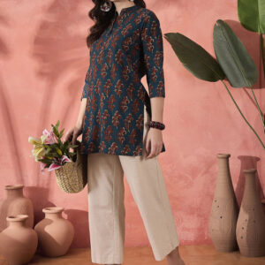 Printed Pure Cotton Short Kurti
