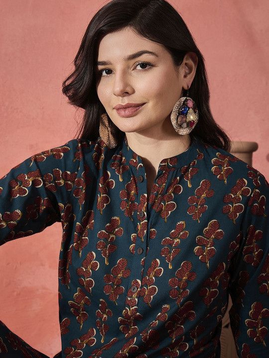 Printed Pure Cotton Short Kurti - Image 6