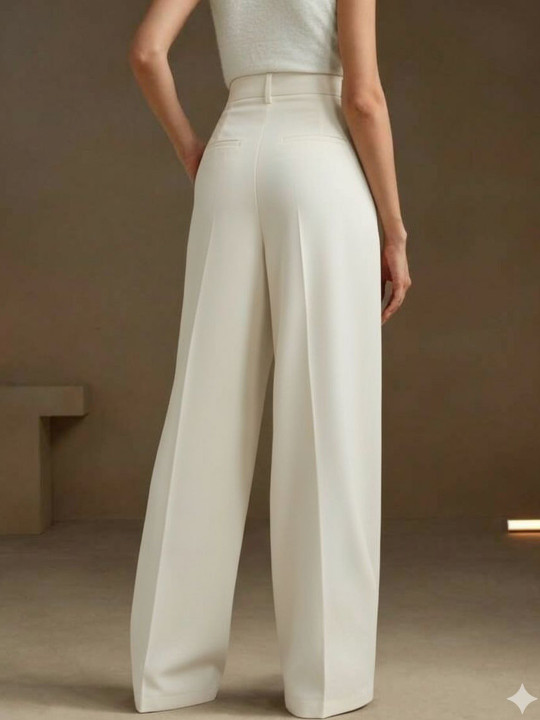BROADSTAR Women Smart Loose Fit High-Rise Pleated Trousers - Image 5