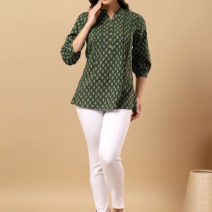 Ethnic Motifs Printed Pure Cotton Kurti